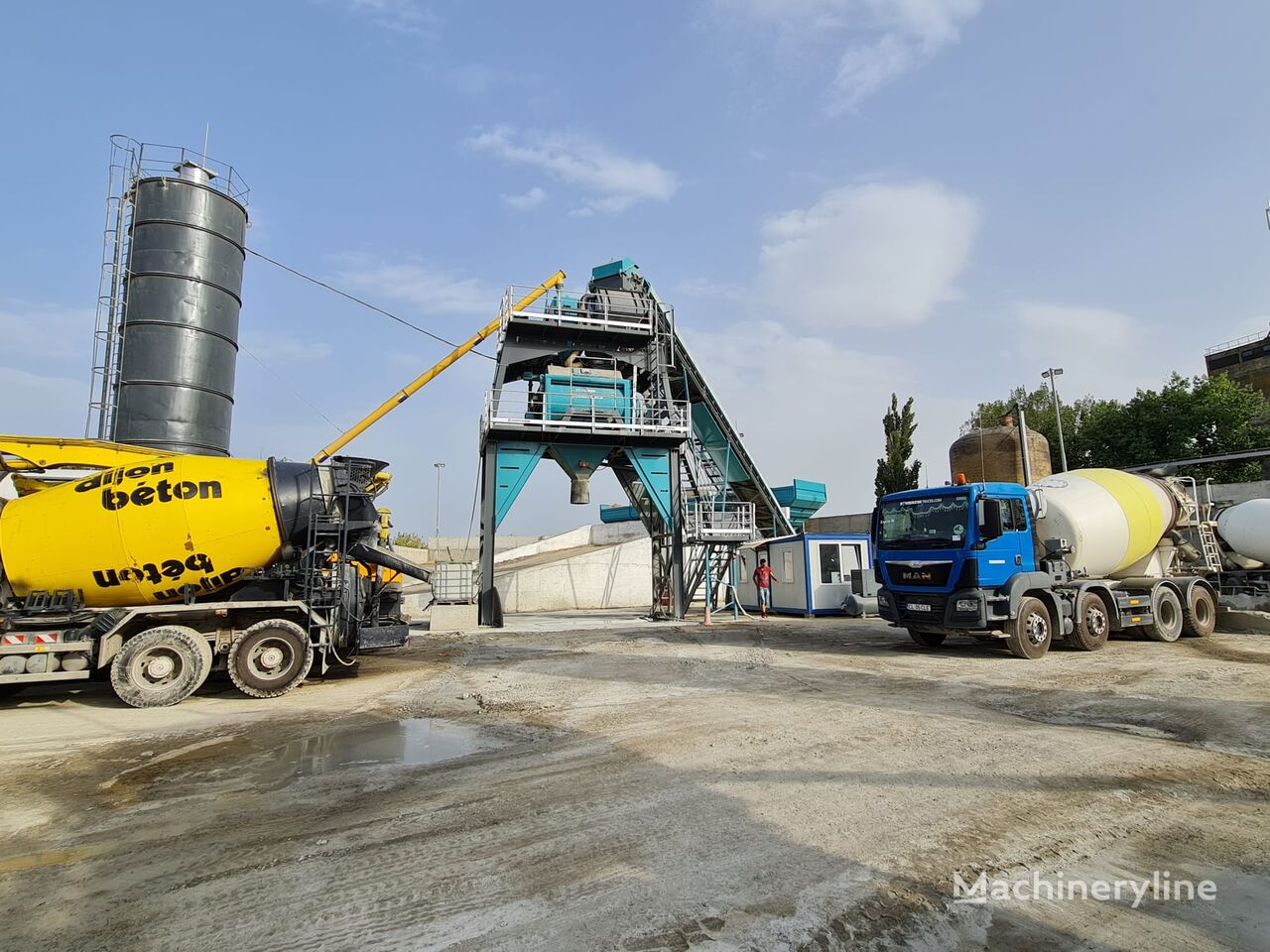 новый бетонный завод Constmach Large Capacity Stationary Concrete Mixing Plant 160 m3/h