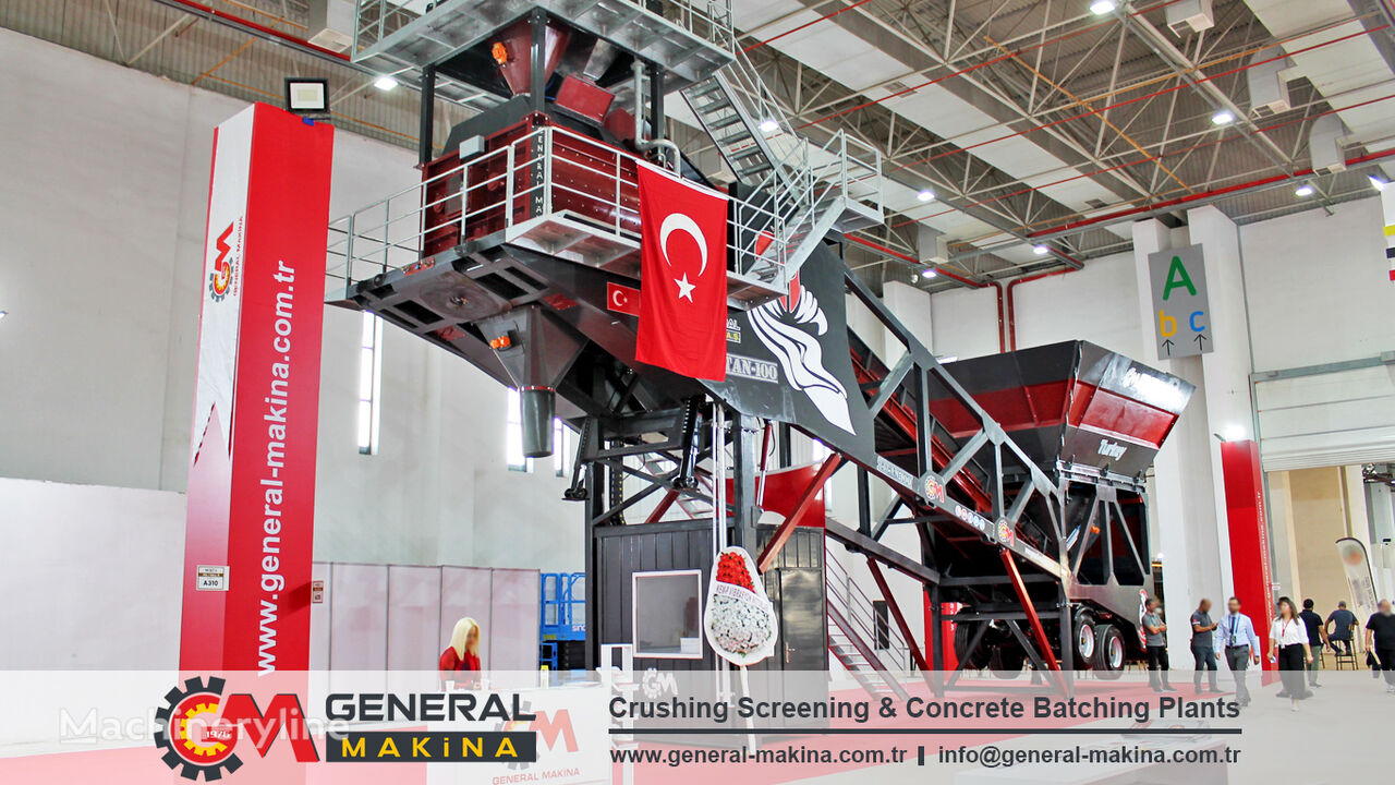 новый бетонный завод General Makina Mobile Concrete Plant Turkey