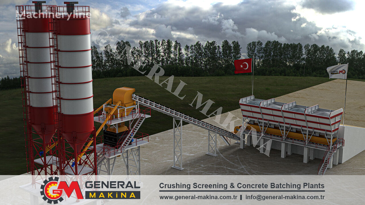 новый бетонный завод General Makina NEW TITAN 100 m3/h Ready Concrete Mix Plant