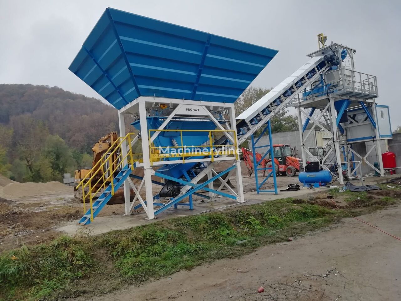 новый бетонный завод Promax Compact Concrete Batching Plant C60-SNG-PLUS (60m3/h)