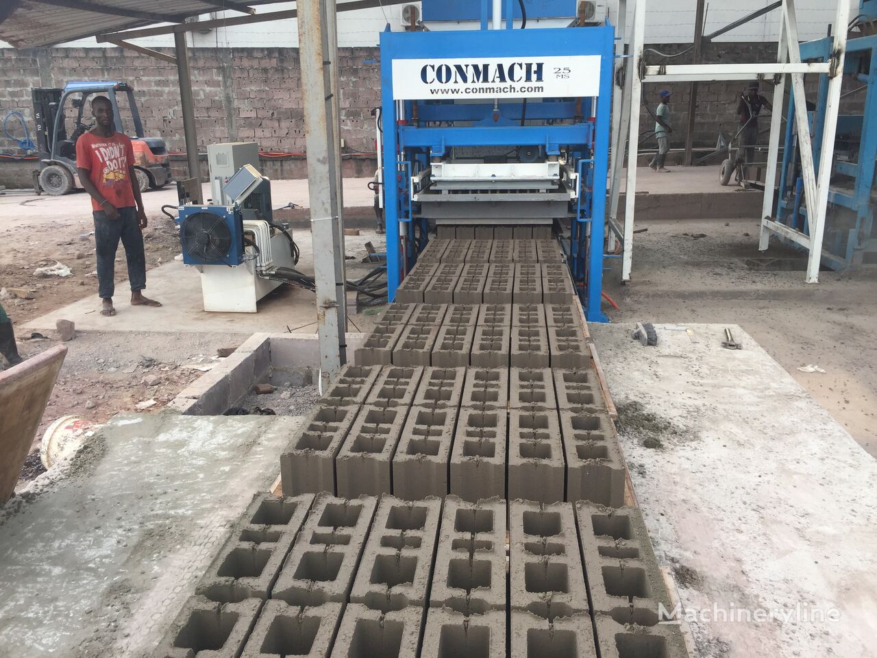новое оборудование для производства бетонных блоков Conmach BlockKing-25MS Concrete Block Making Machine -10.000 units/shift